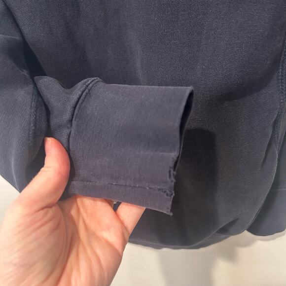 Vtg Utah State University Aggies‎ Navy Hooded Sweatshirt XS Cozy Hoodie MV Sport - Picture 3 of 8